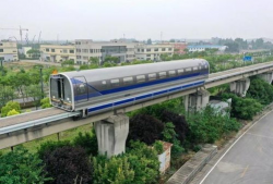 磁悬浮列车视频,未来交通的空中飞驰之旅